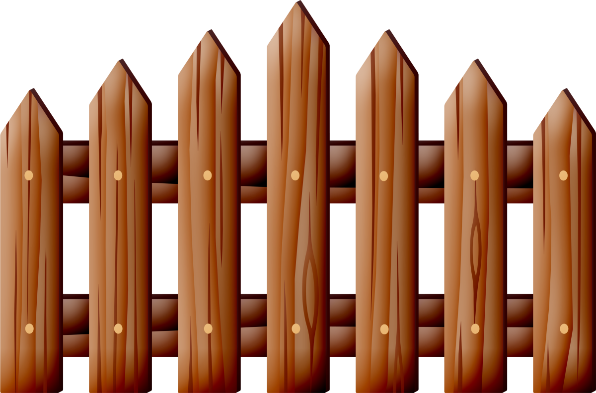 Деревянный забор вектор