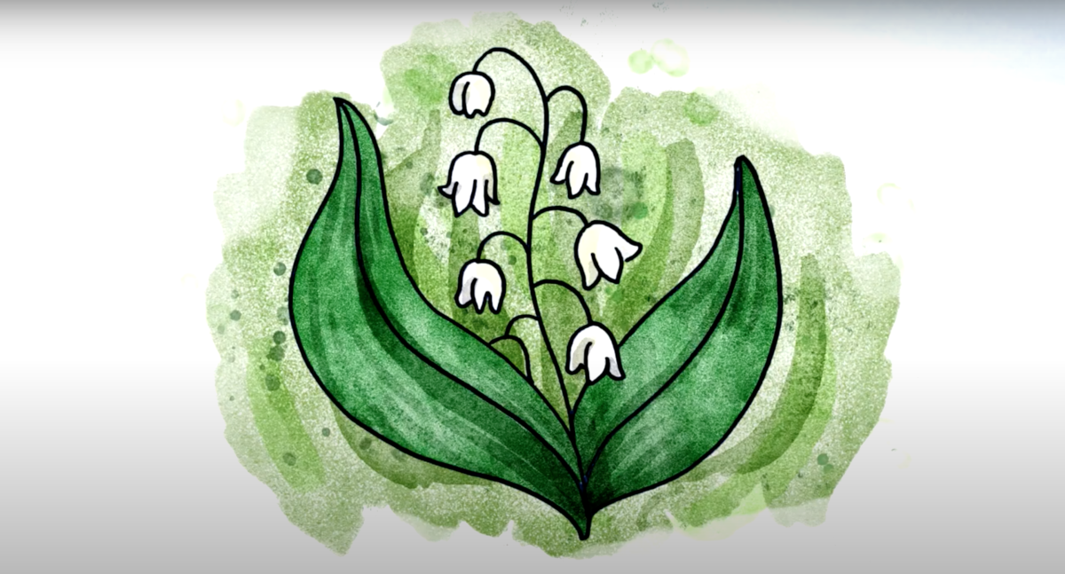 Ягода ландыша картина