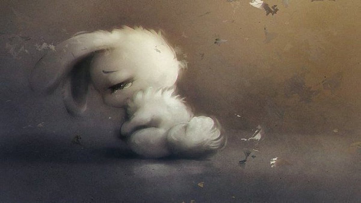 Зайка грустит