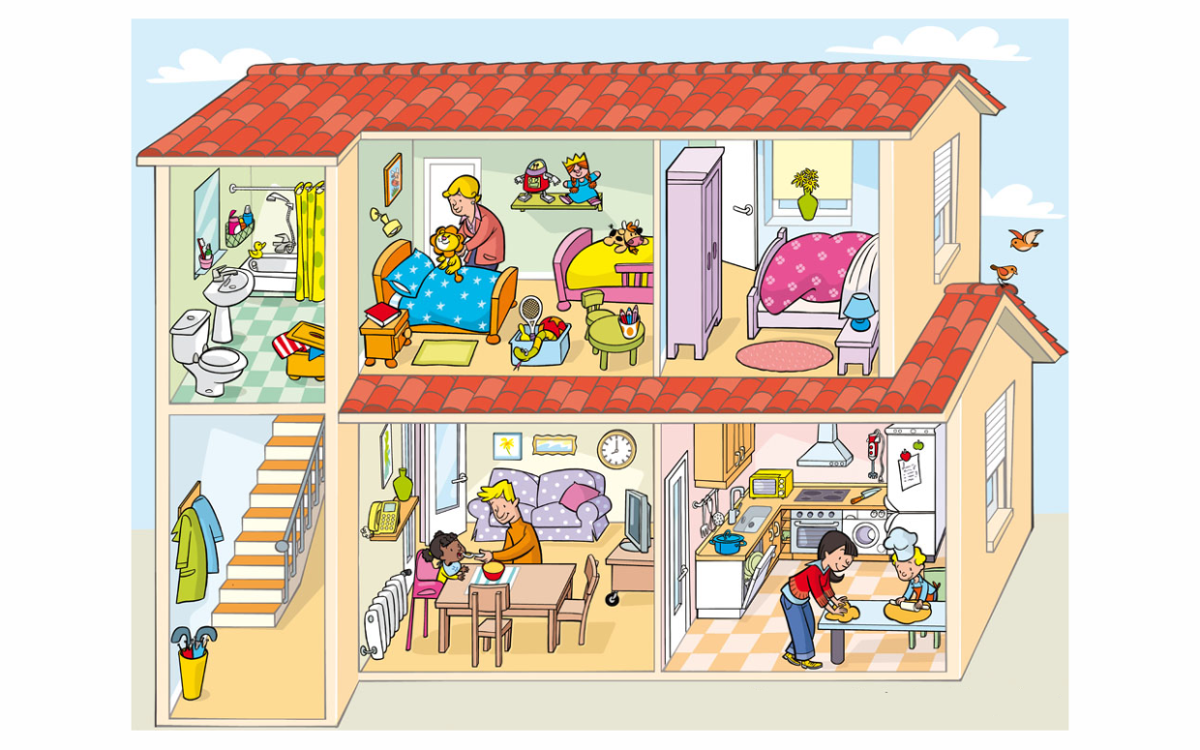 Комнаты по теме дом для дошкольников