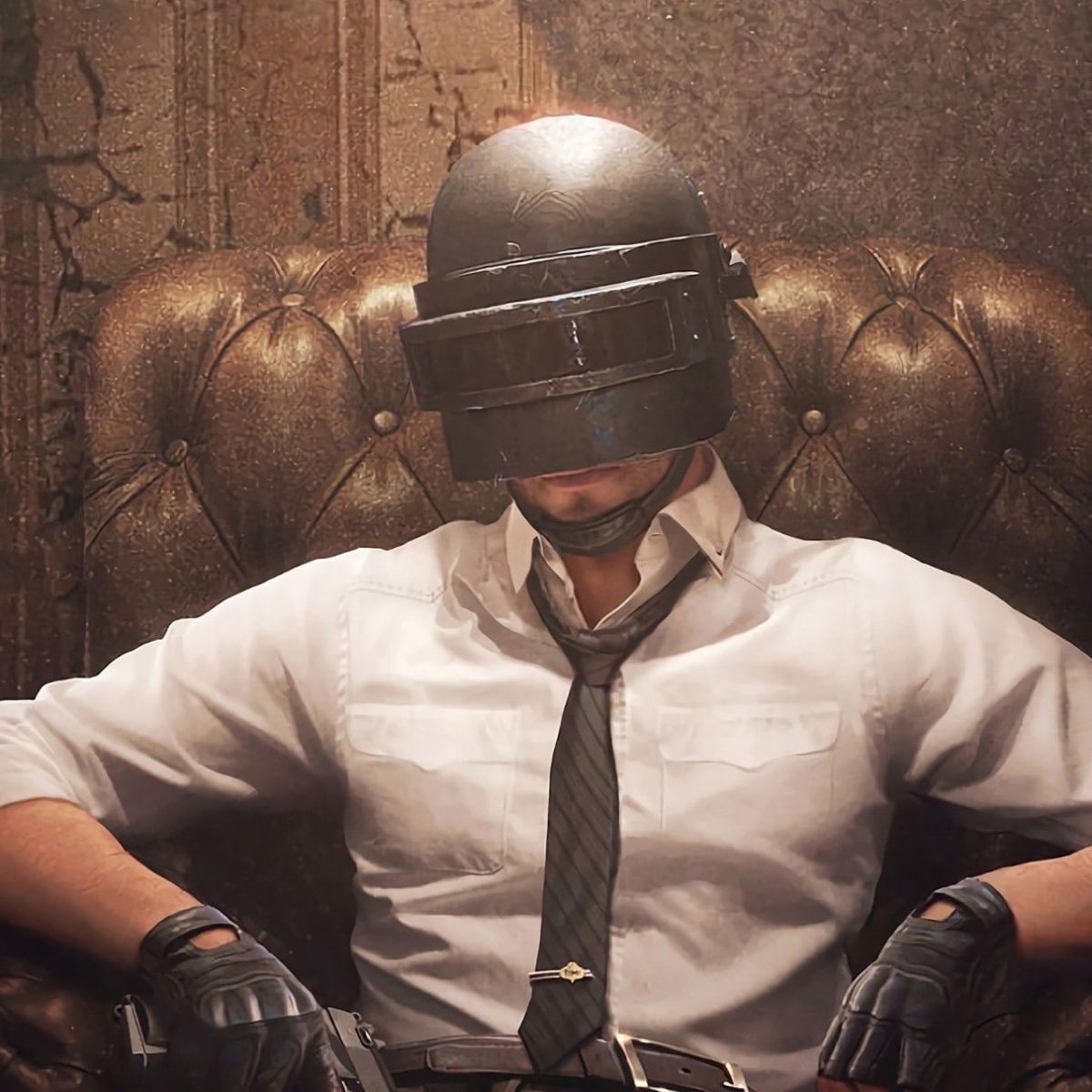 Обои ПАБГ шлем