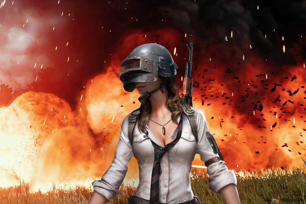 PUBG на черном фоне