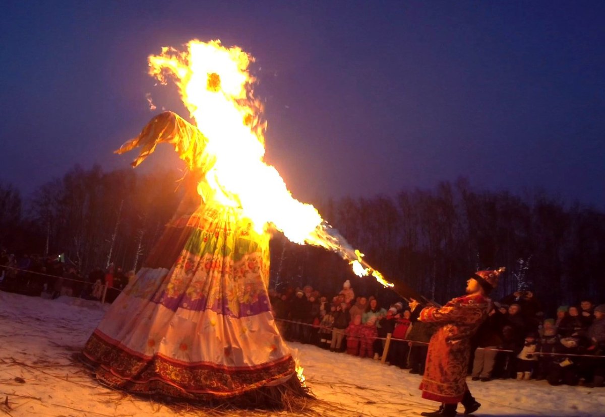 Сжигание Масленицы