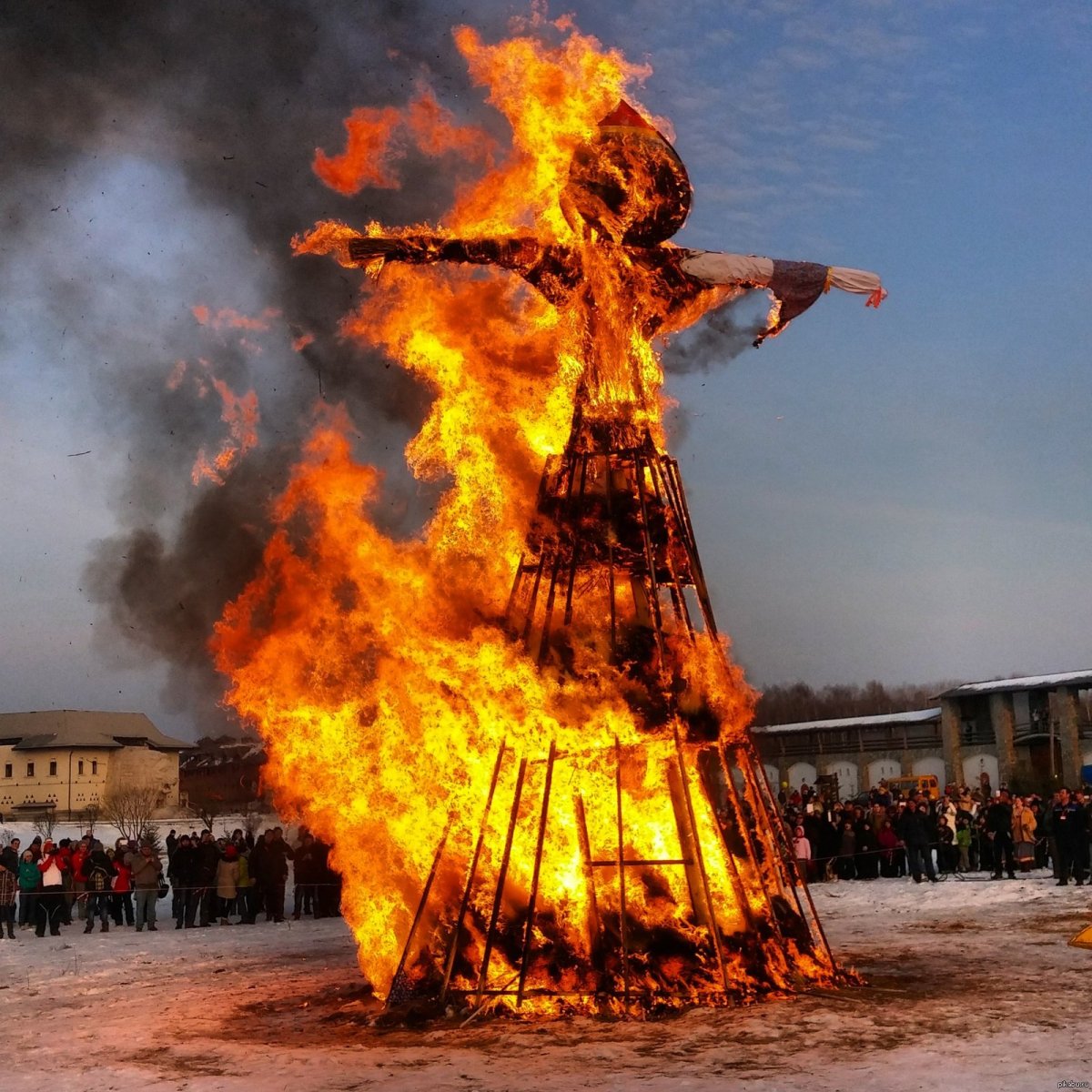 Сжигание чучела Масленицы 2022
