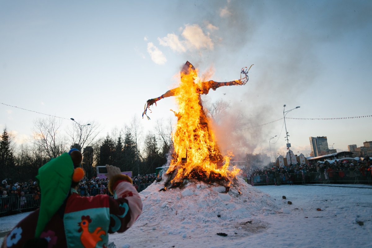 Масленица огонь