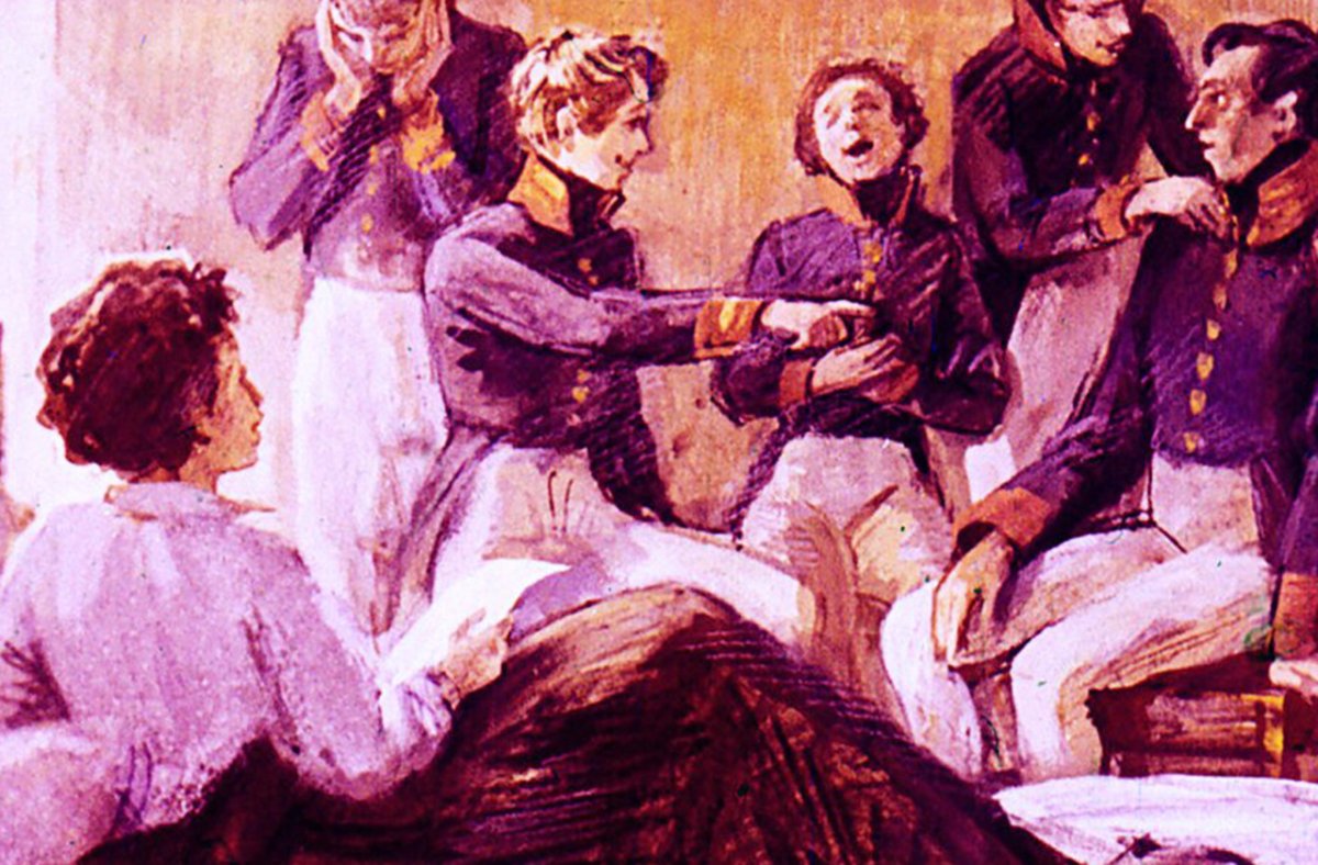 Пушкин на лицейском экзамене в Царском селе 8 января 1815