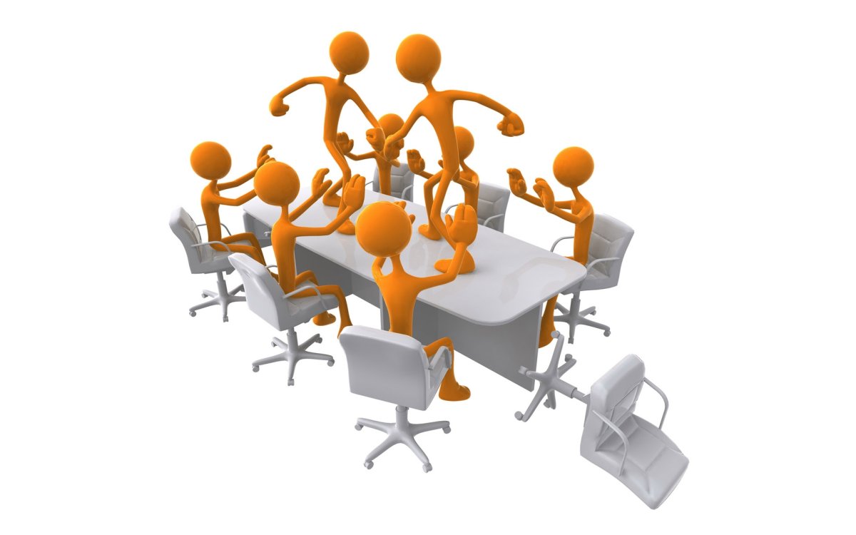 Деловая встреча человечки