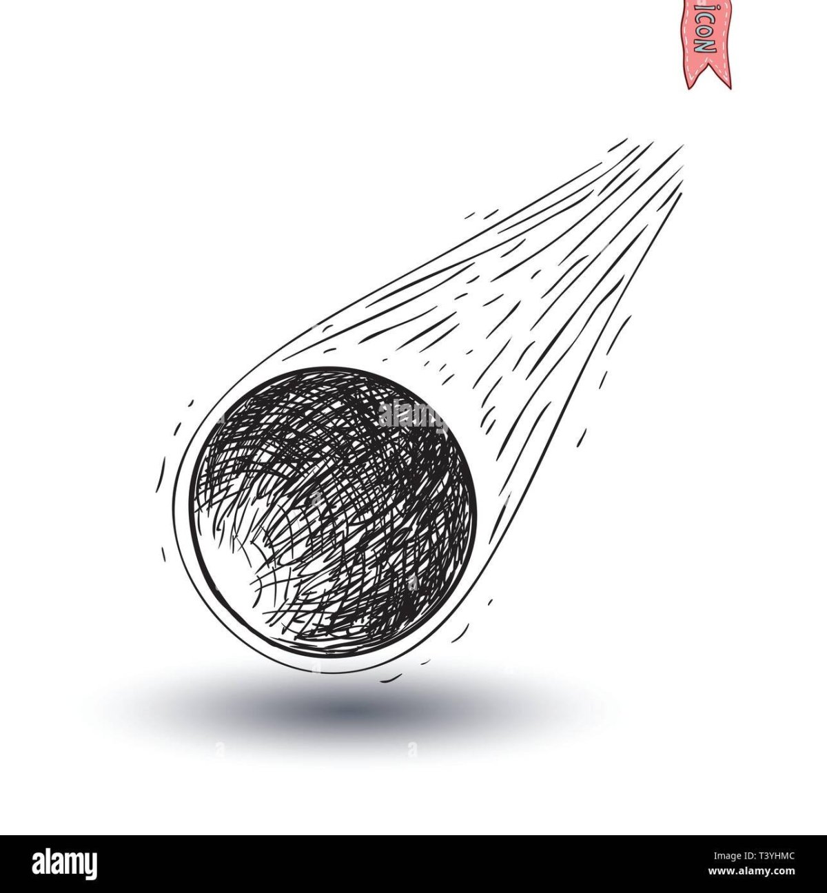 Метеорит рисунок