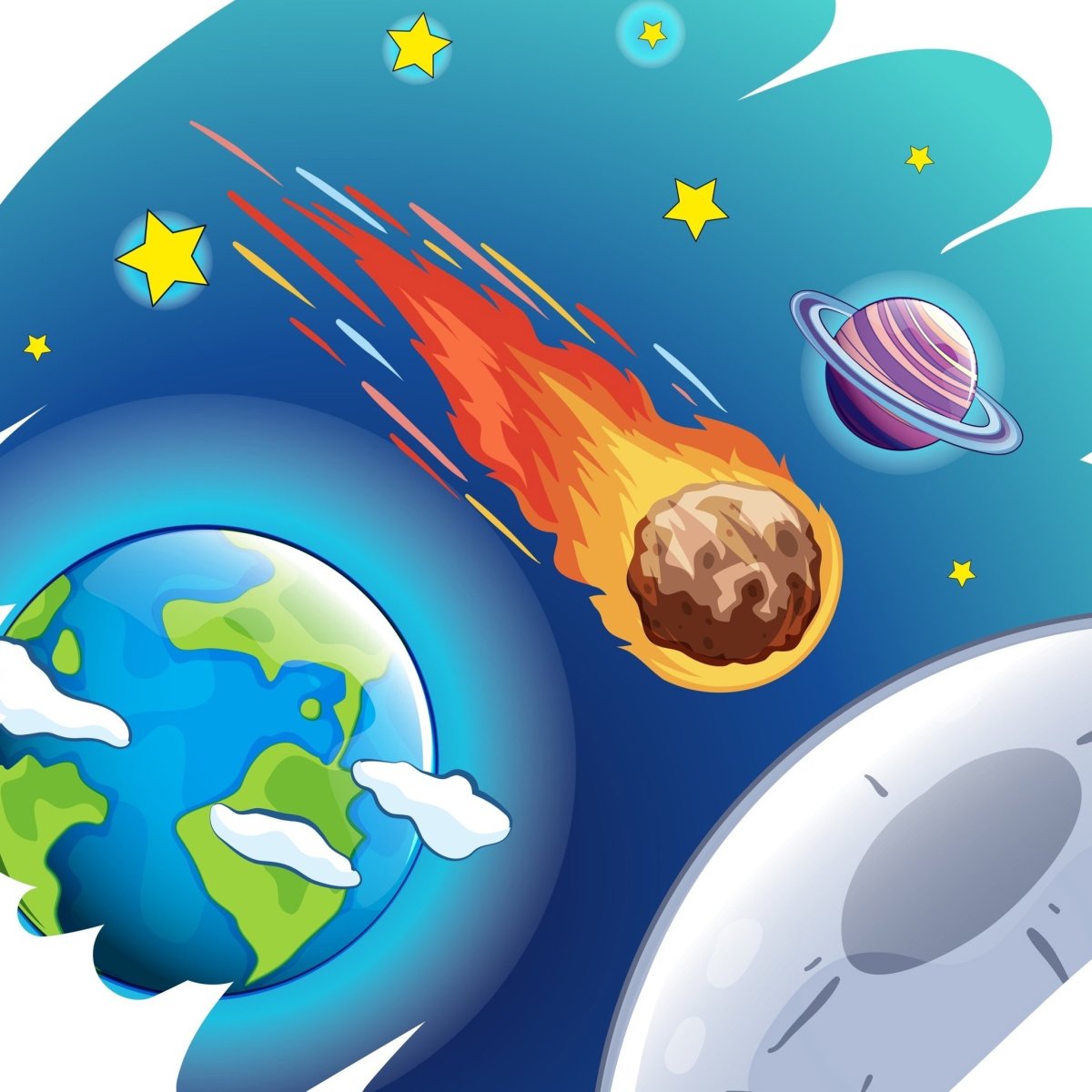 Изображение кометы для эмблемы