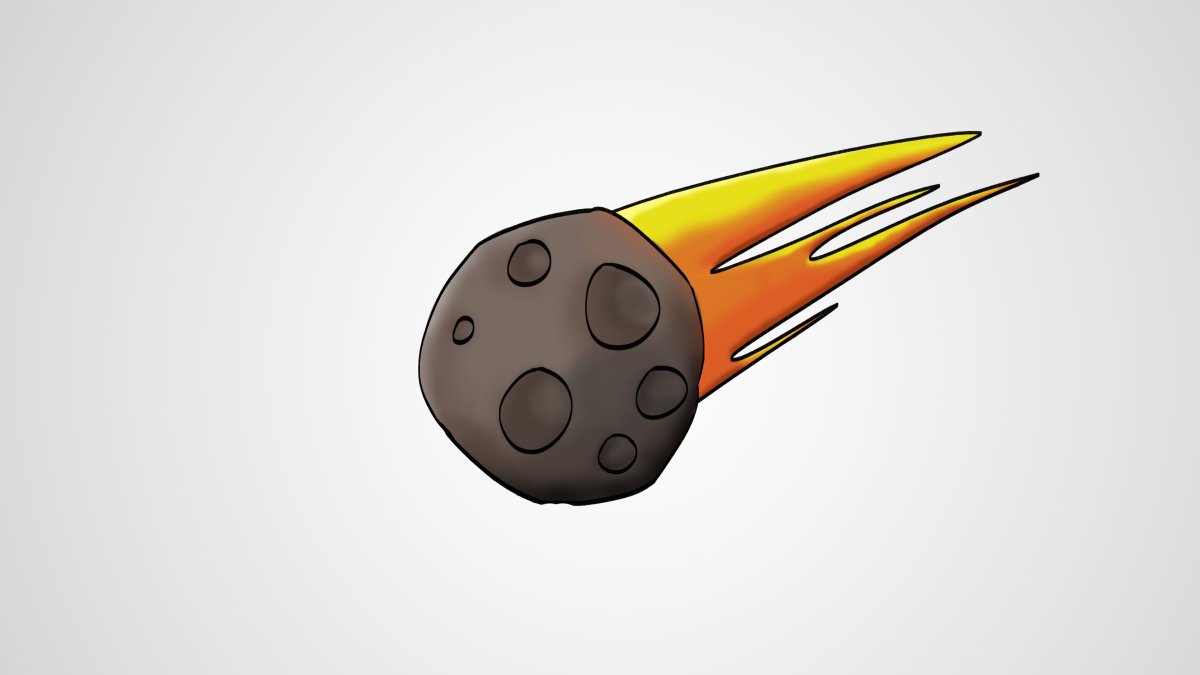 Метеорит рисунок