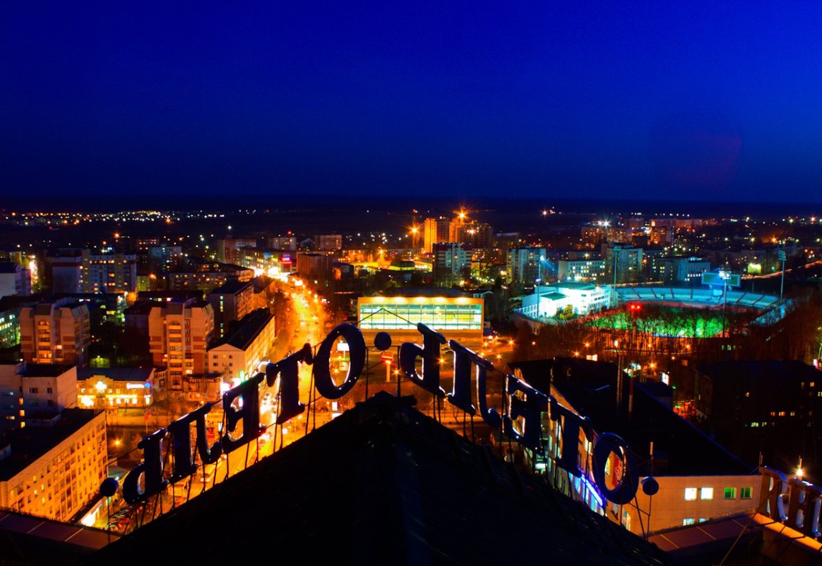 Ночной Сыктывкар летом