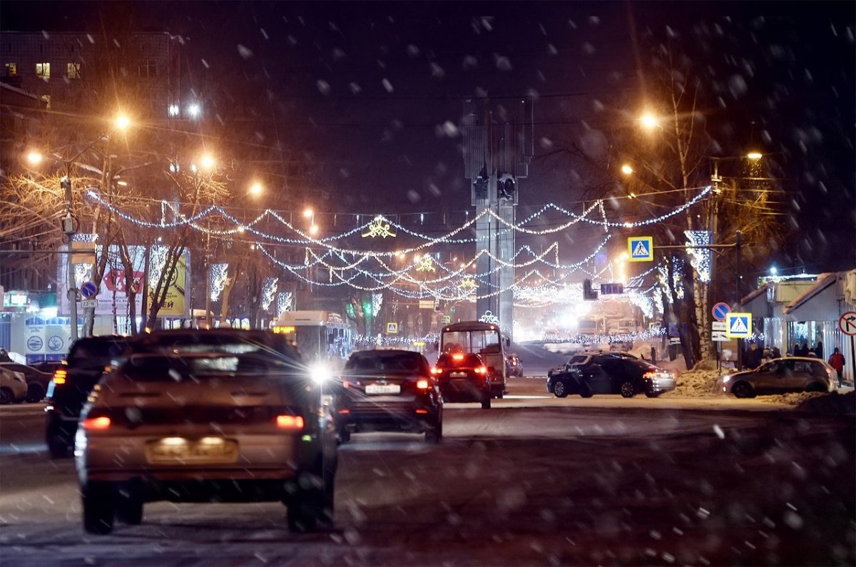 Сыктывкар ночью