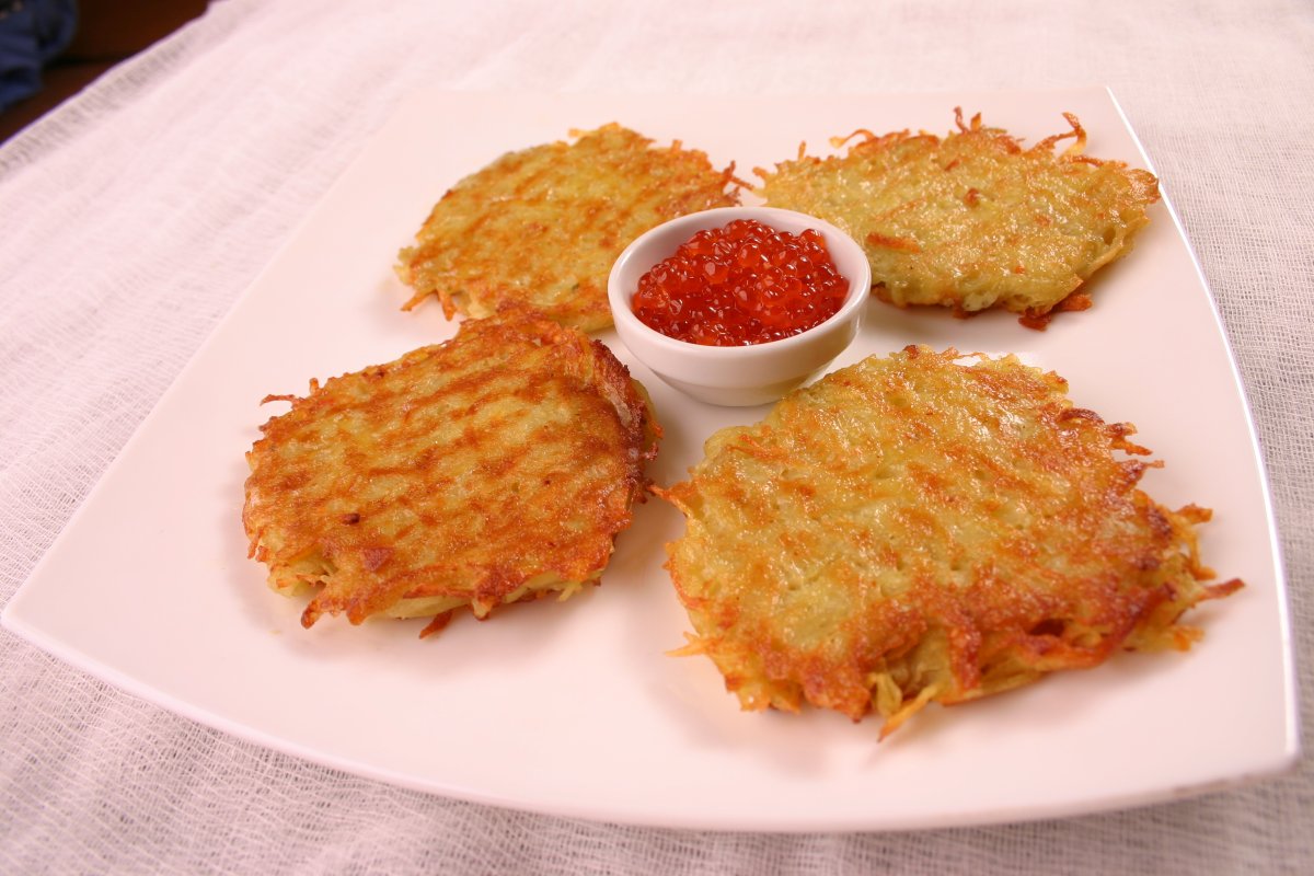 Драники с ветчиной и сыром