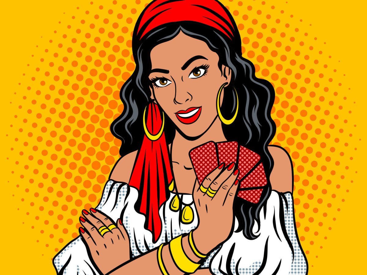 Гадалка поп арт