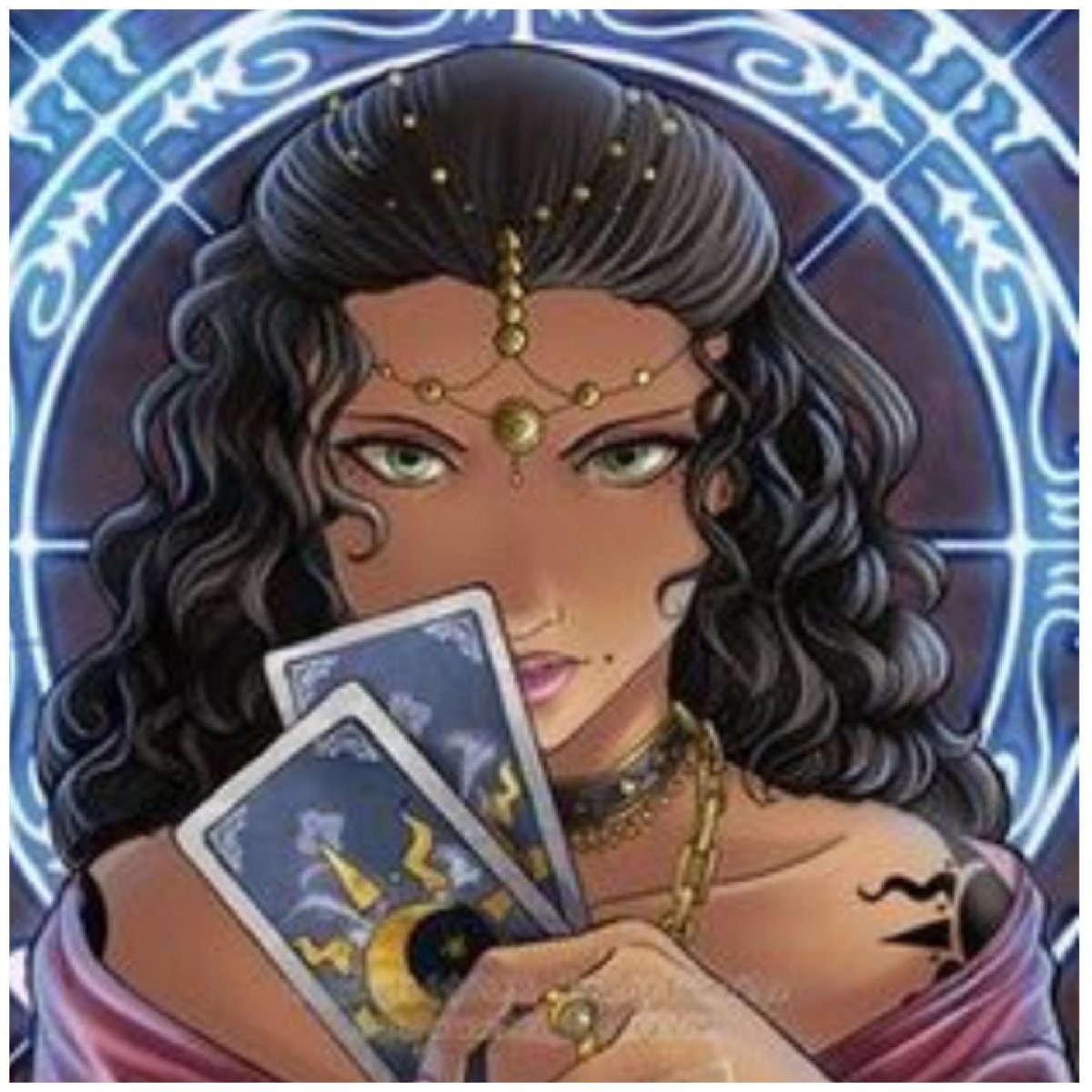 Гадалка с картами Таро