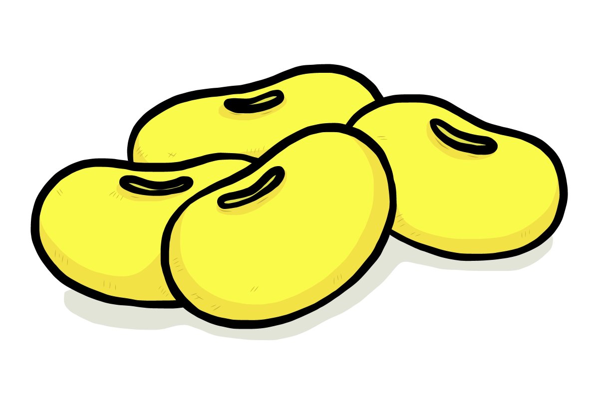 Фасоль для детей мультяшный