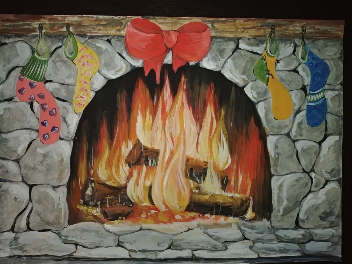 Огонь в камине