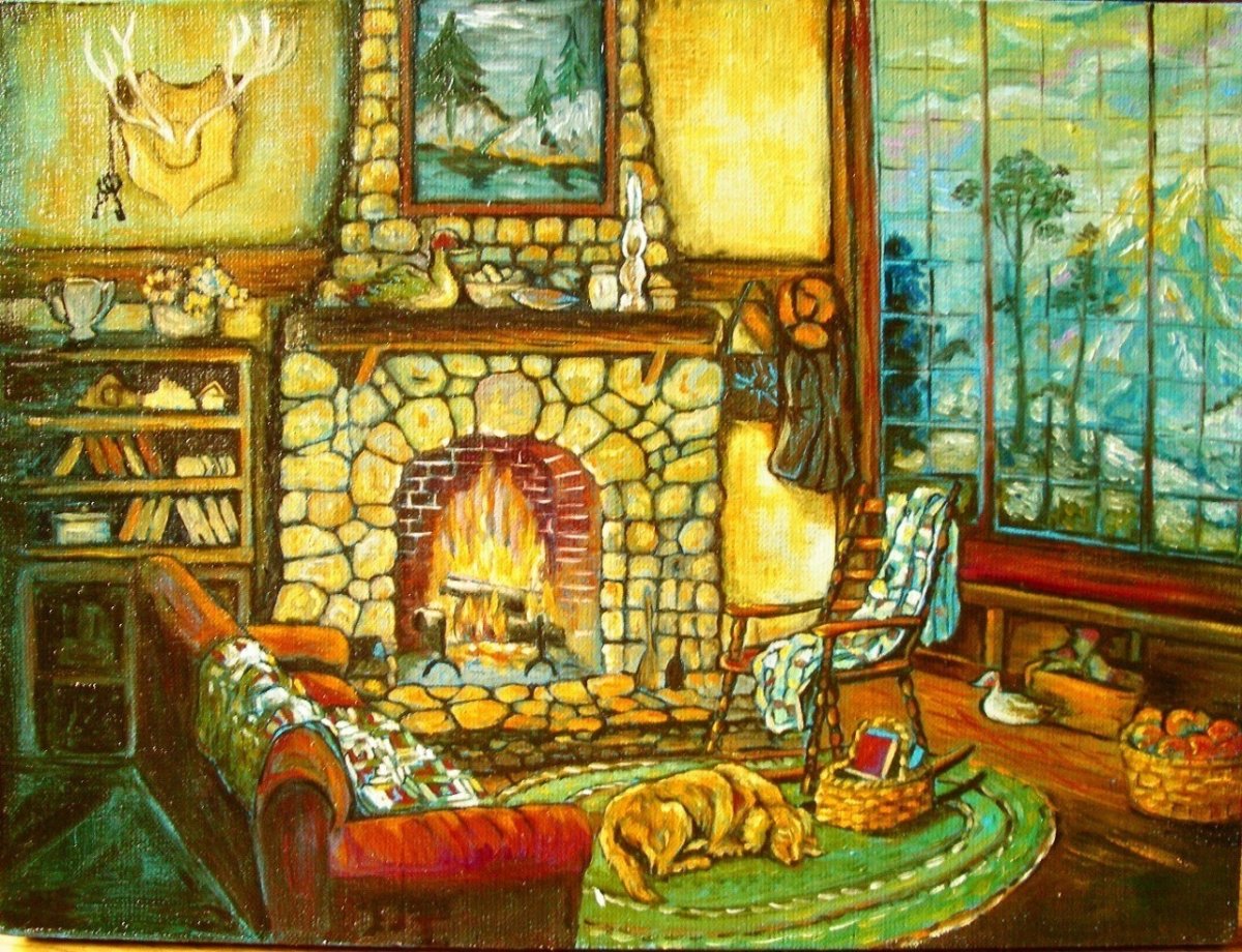 Уютные новогодние иллюстрации