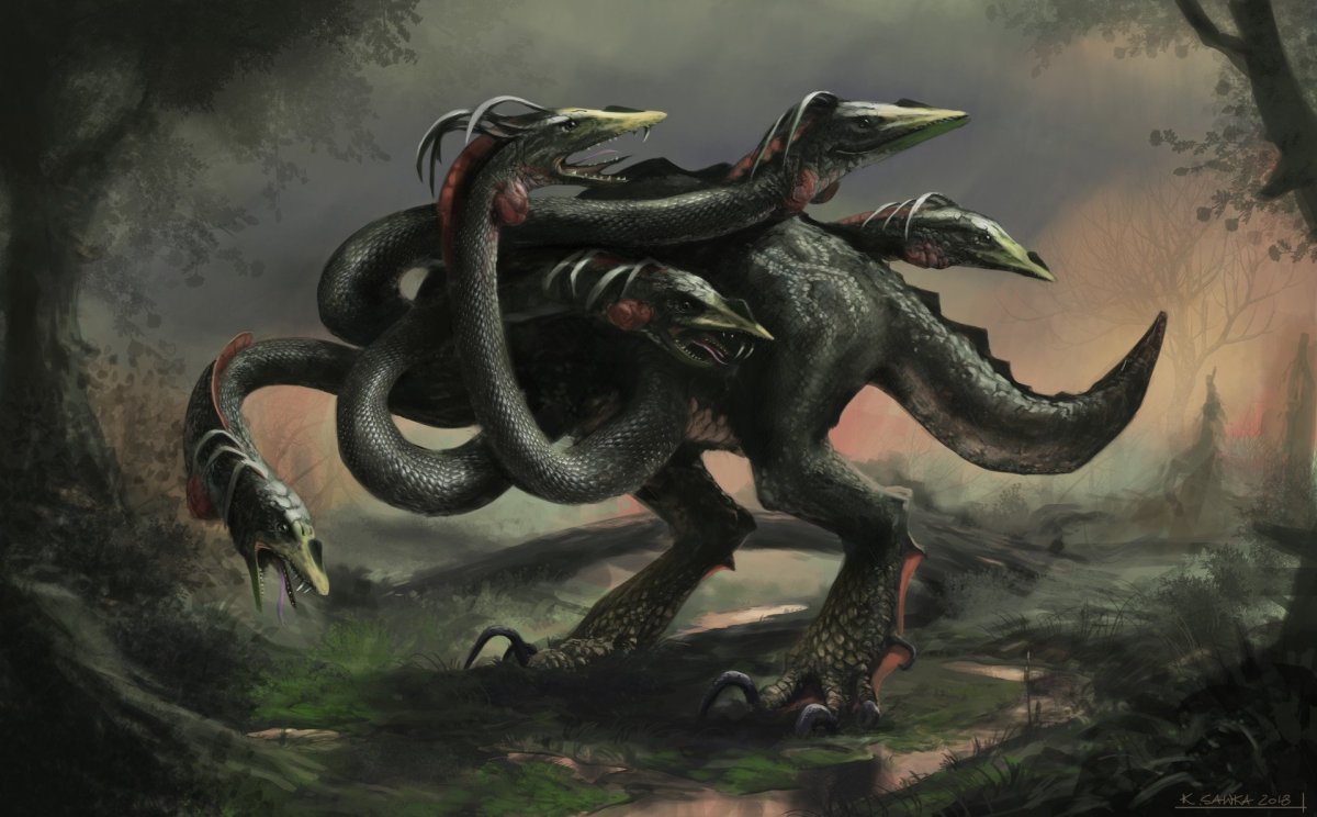 Лернейская гидра дракон