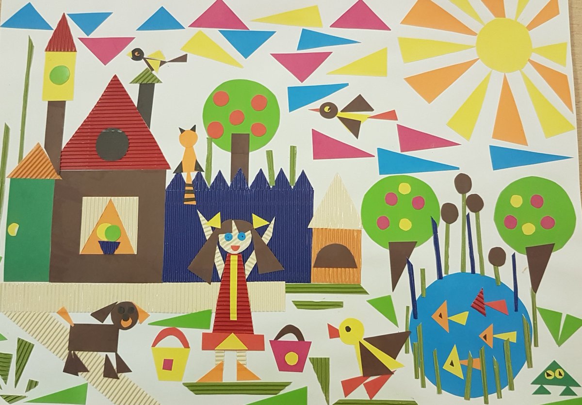 Поделки из геометрических фигур