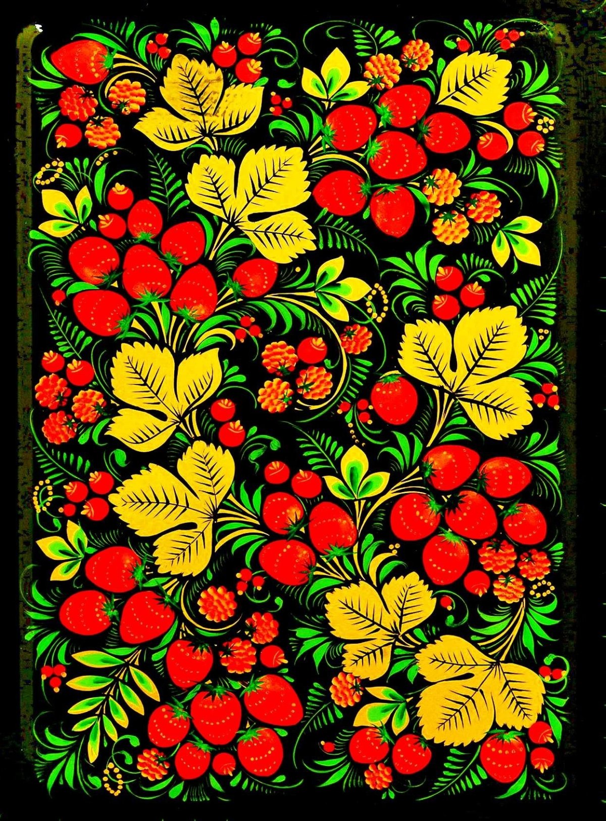 Хохломская роспись старшая группа