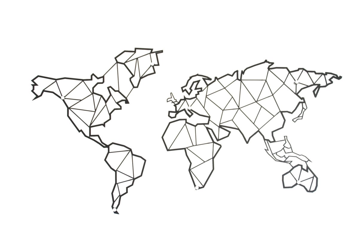 Стилизованные карты мира