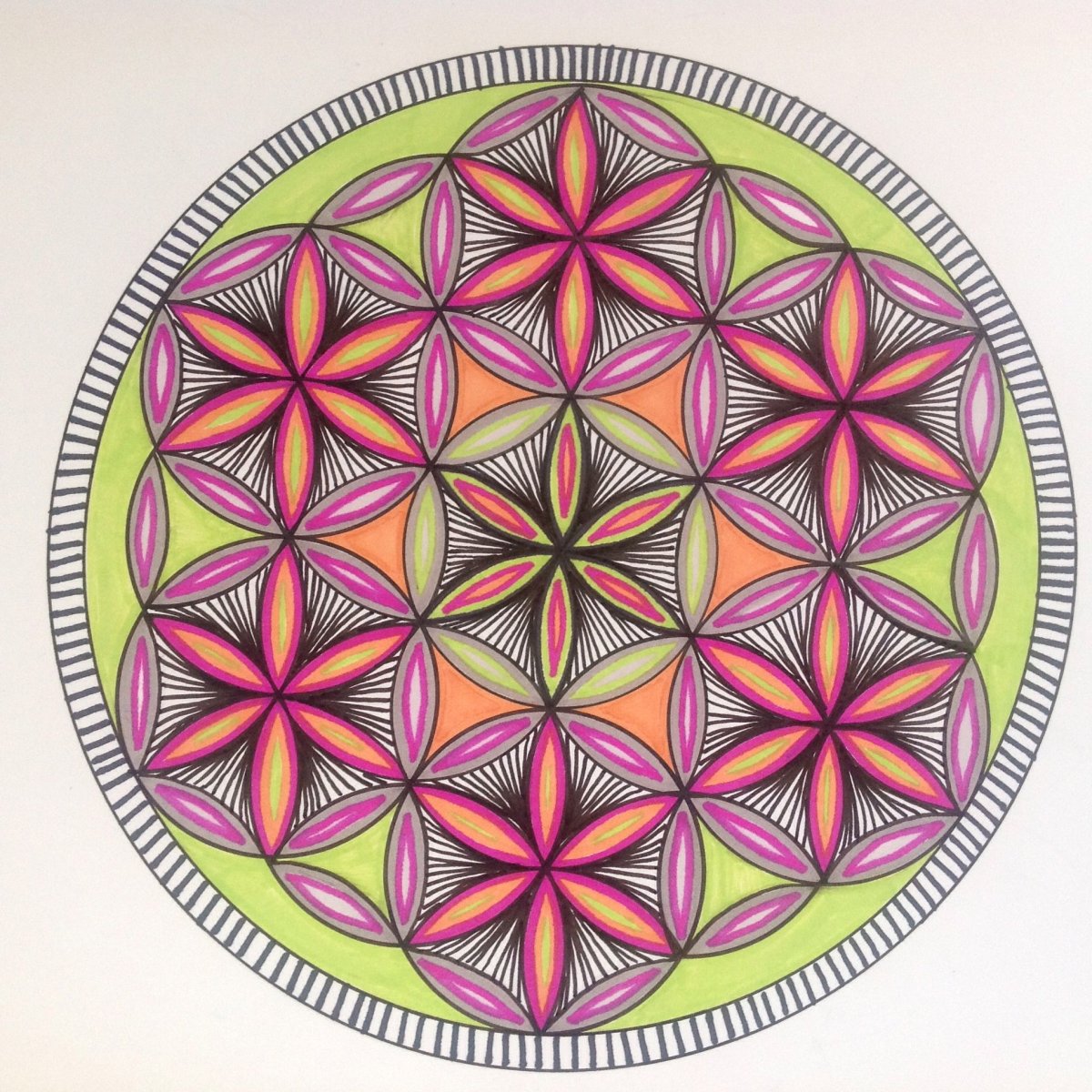 Мандала цветок жизни