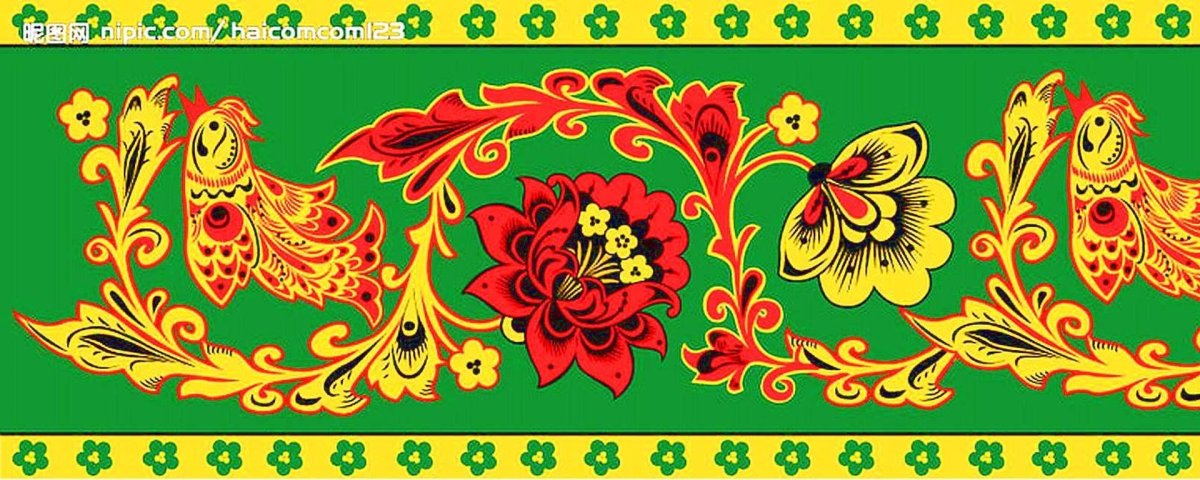 Набор посуды Хохлома