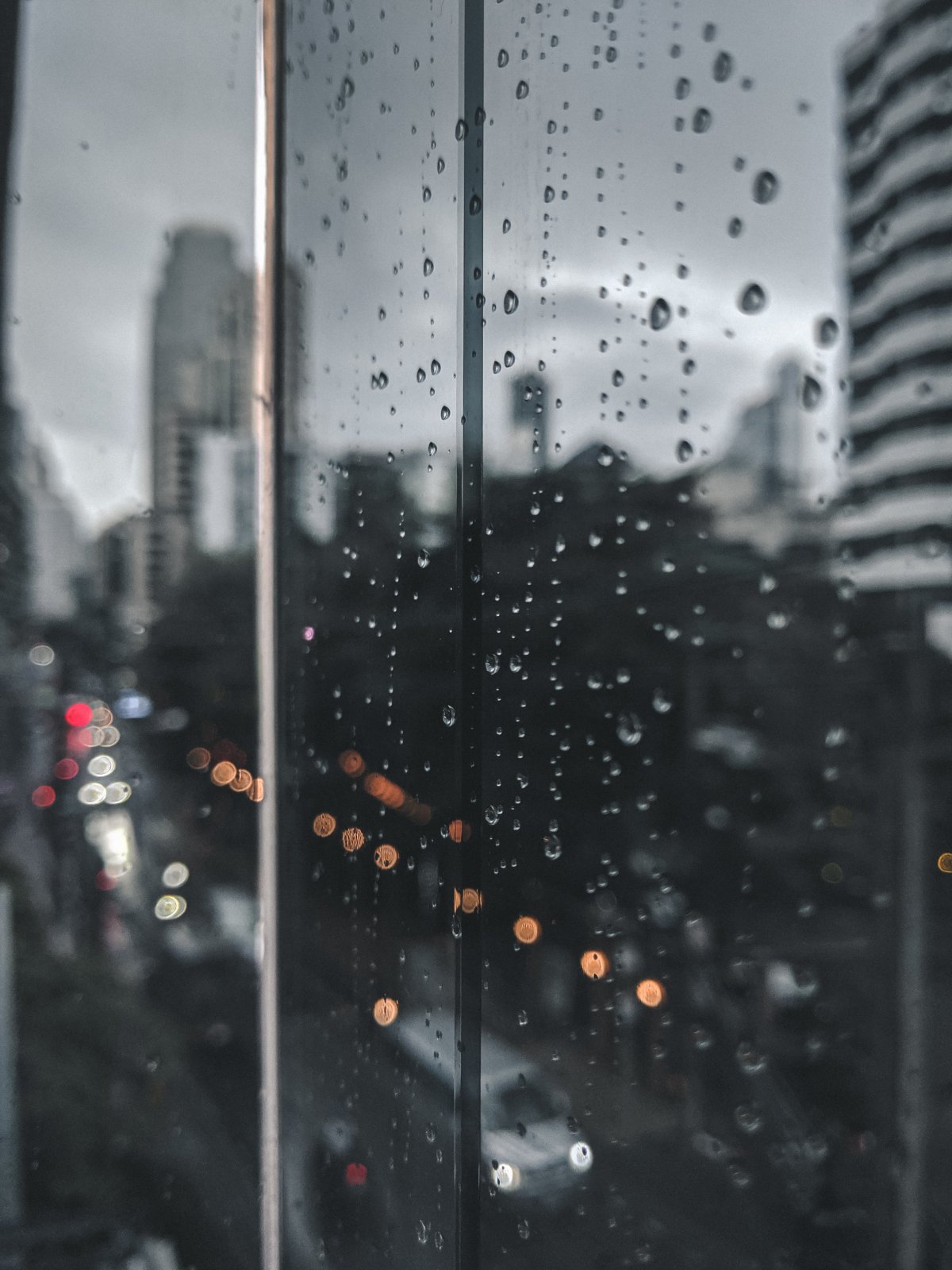 Дождливый вид из окна