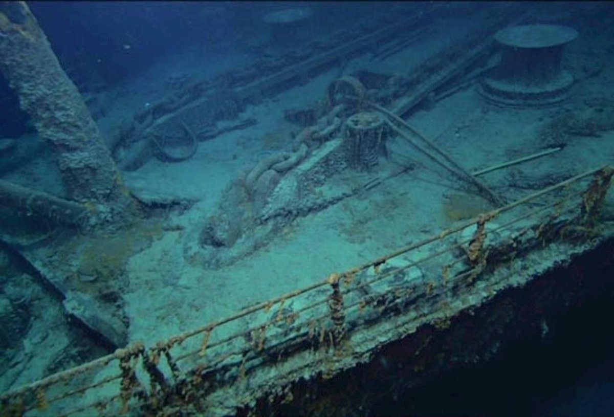 Титаник под водой 1912