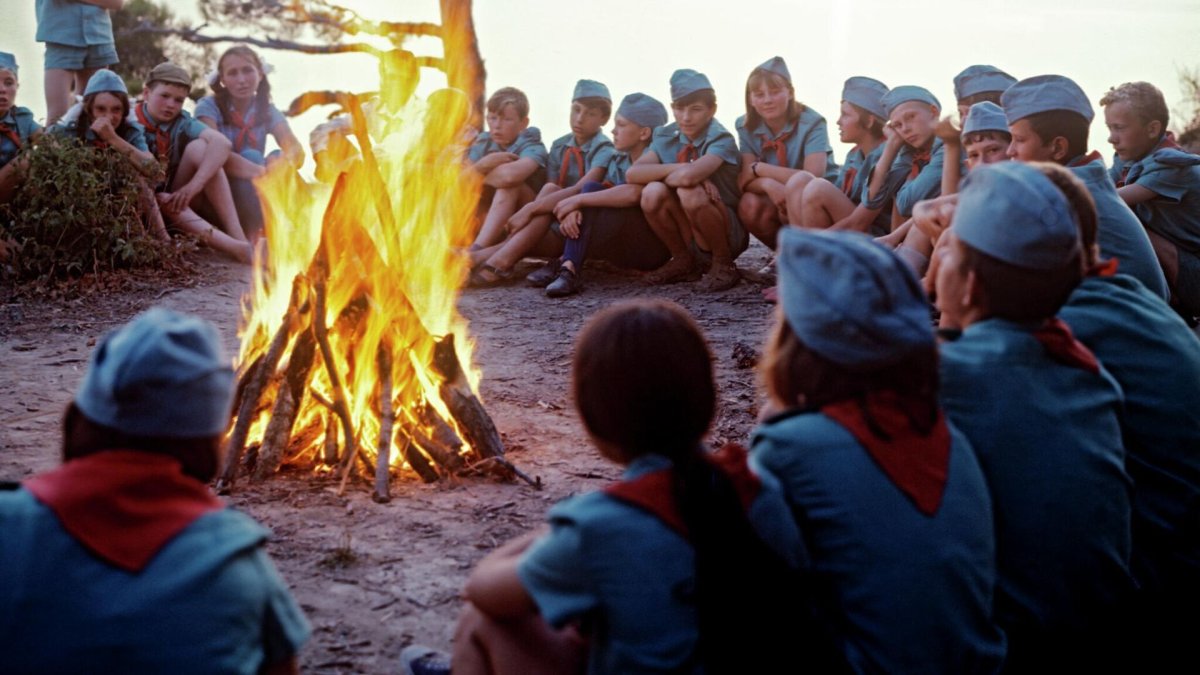 Рисование горящего костра