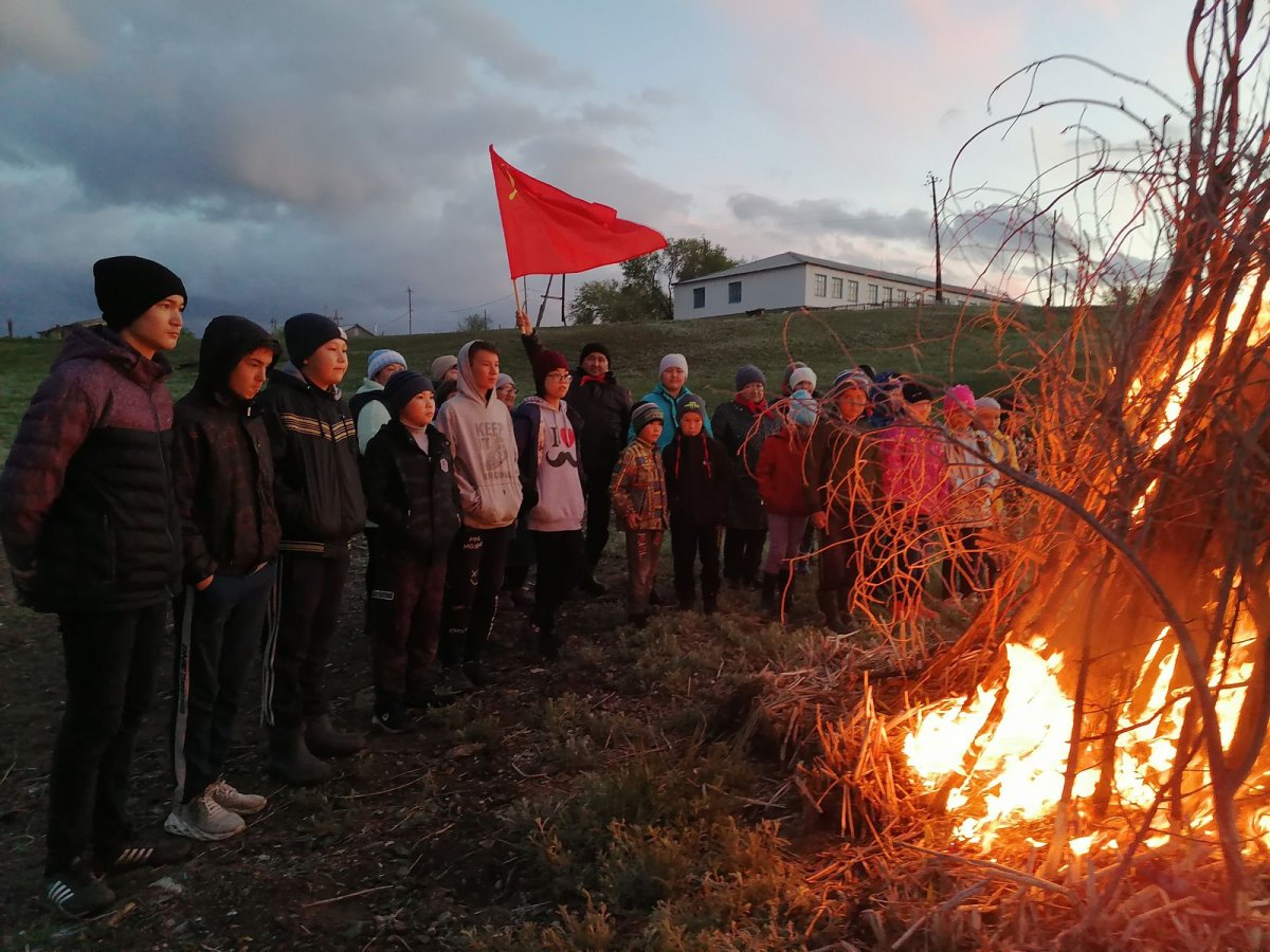 Костер в степи