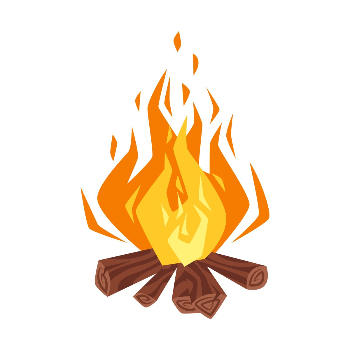 Дрова для костра рисунок