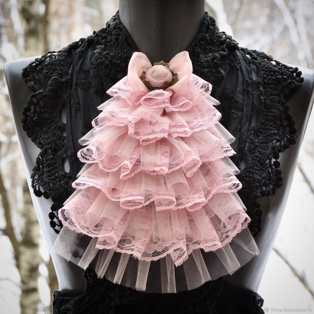 Воротники жабо съемные