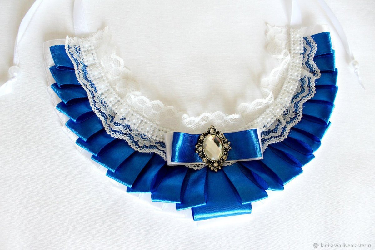 Галстук из репсовой ленты