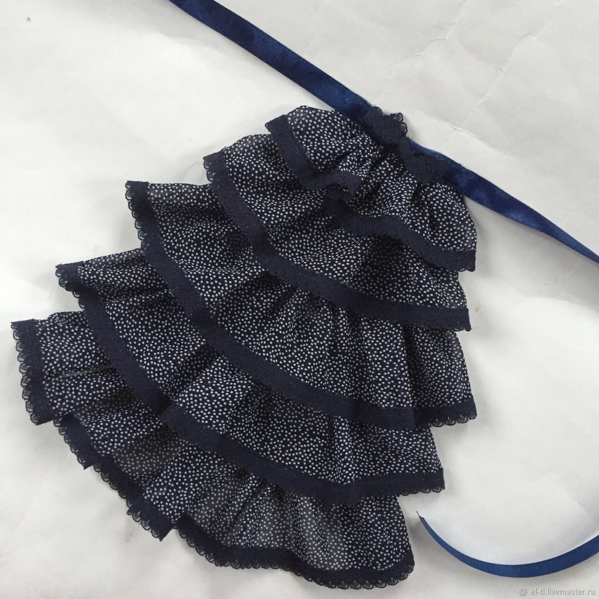 Жабо историческое черное