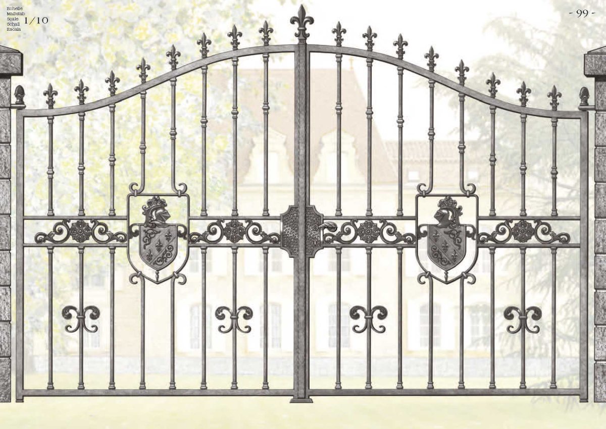 Открытые ворота раскраска