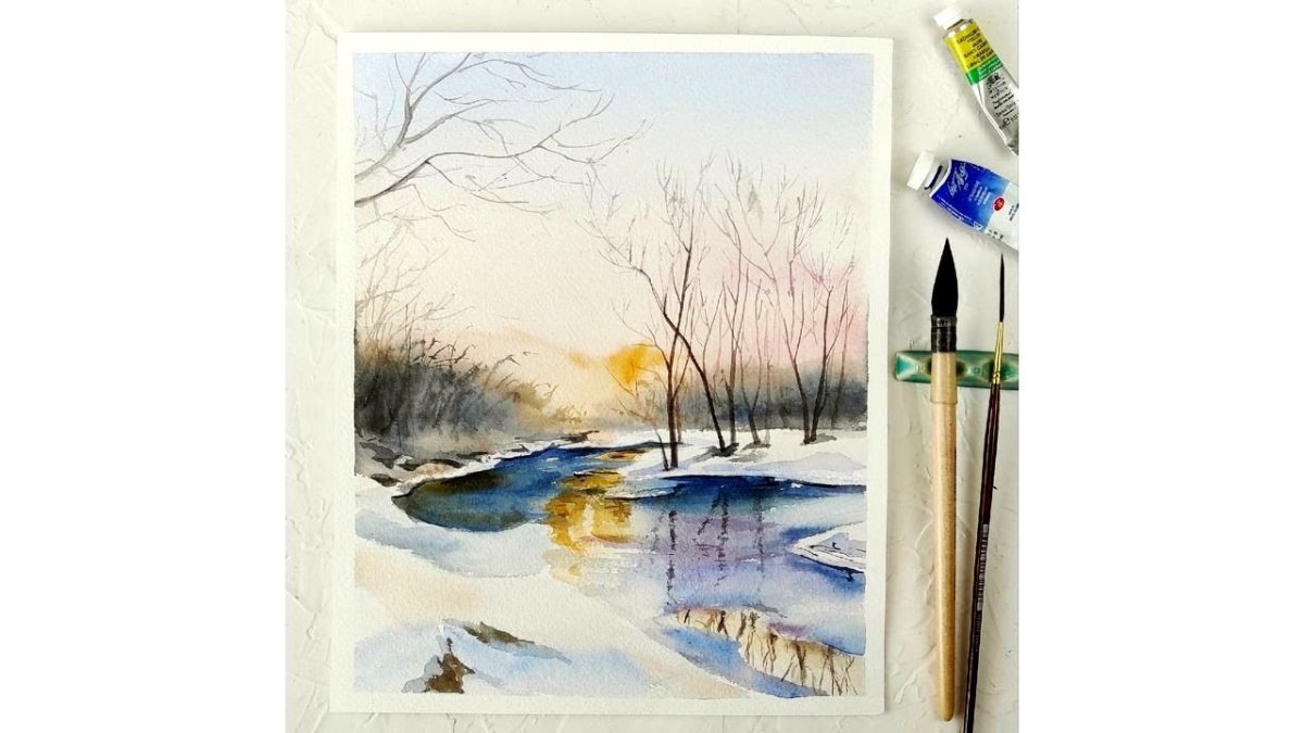 Весна акварель