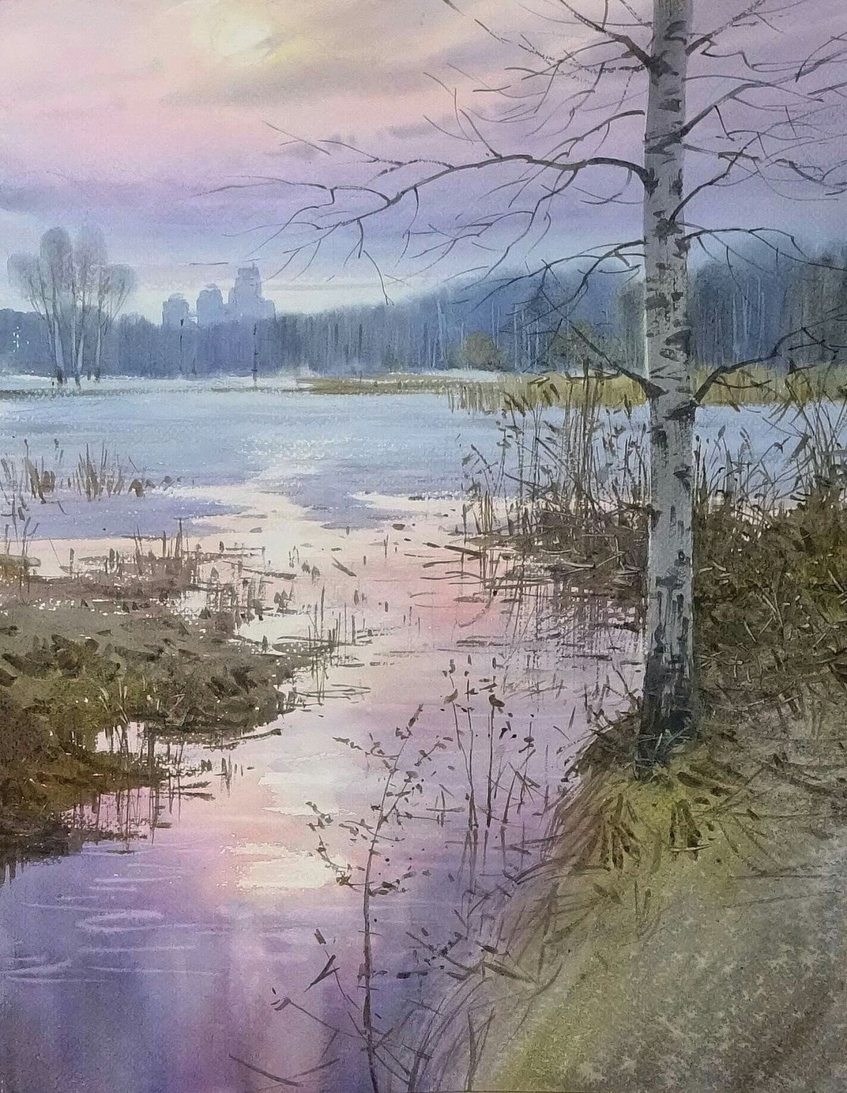 Акварельный фон для фотошопа