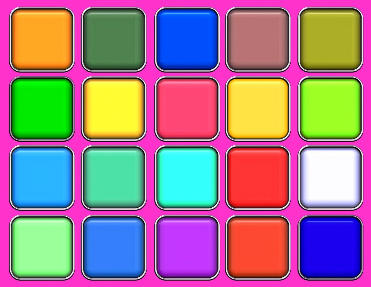 Цветные квадраты картинки для детей