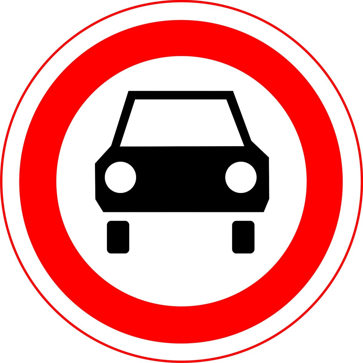 Дорожные знаки красные круглые