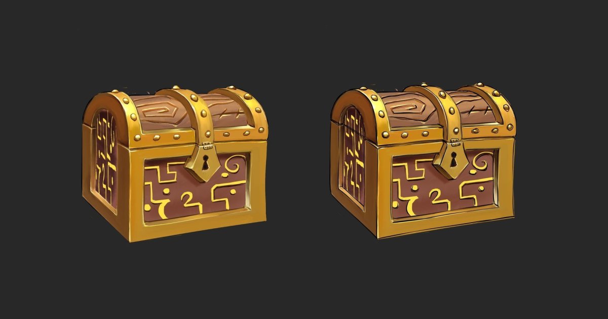 Сундук открытый и закрытый