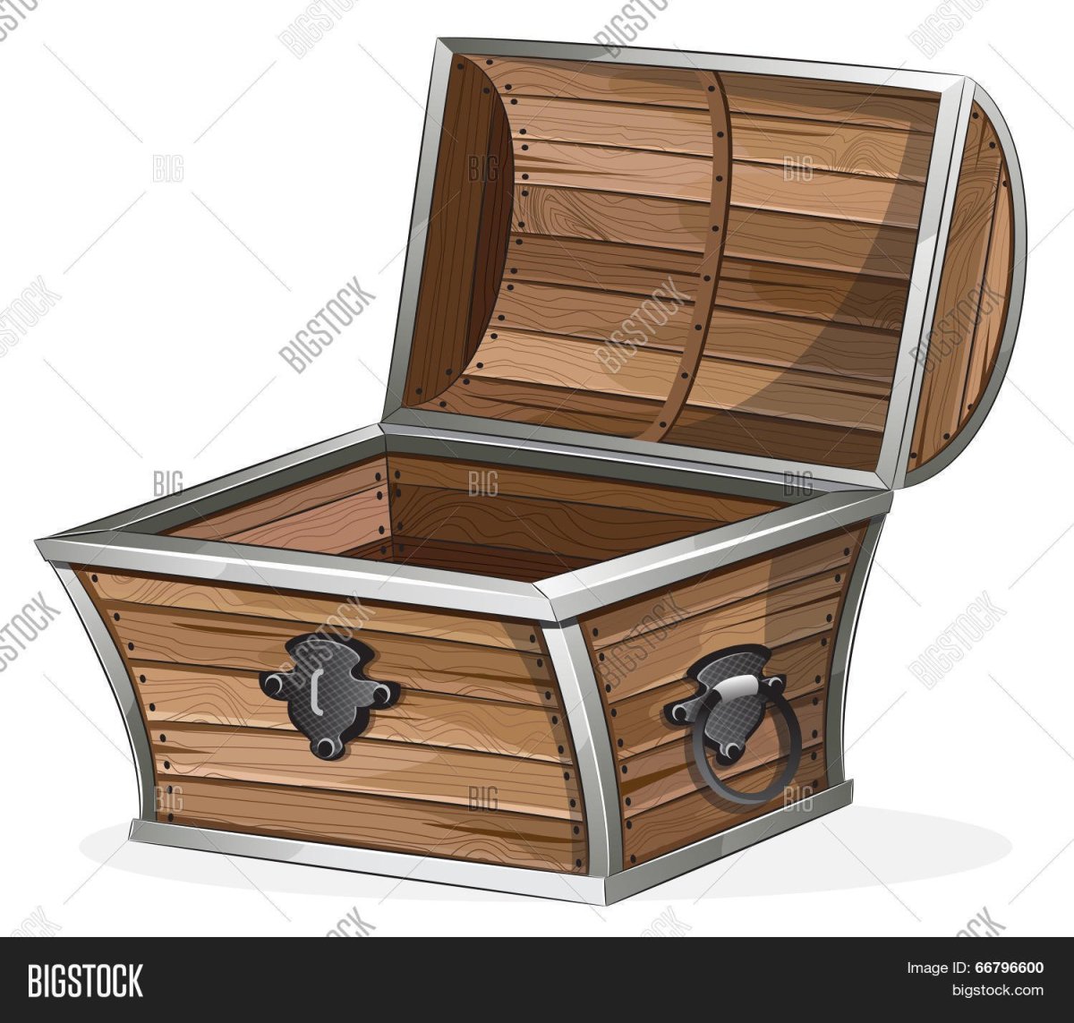 Нарисовать открытый сундук