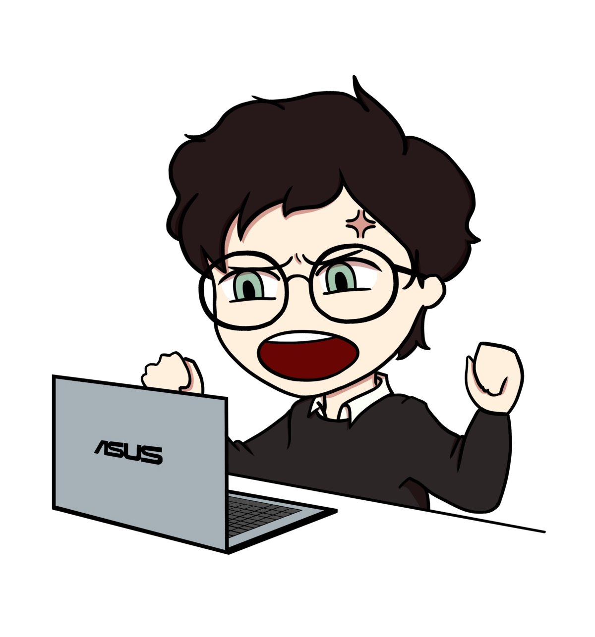 Экономист на белом фоне