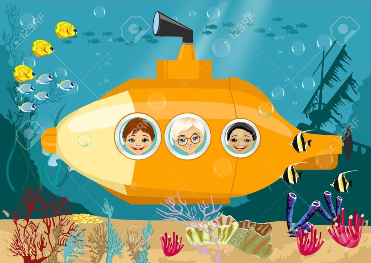 Аппликация Батискаф для детей