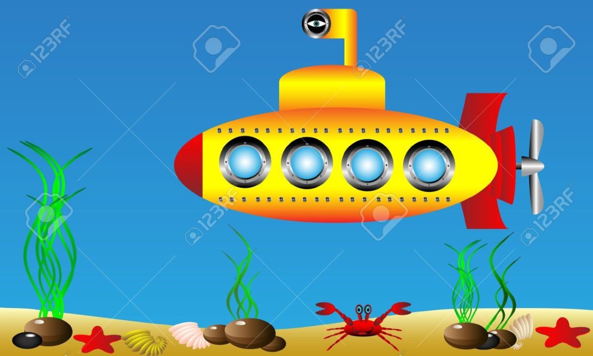 Батискаф рисунок для детей