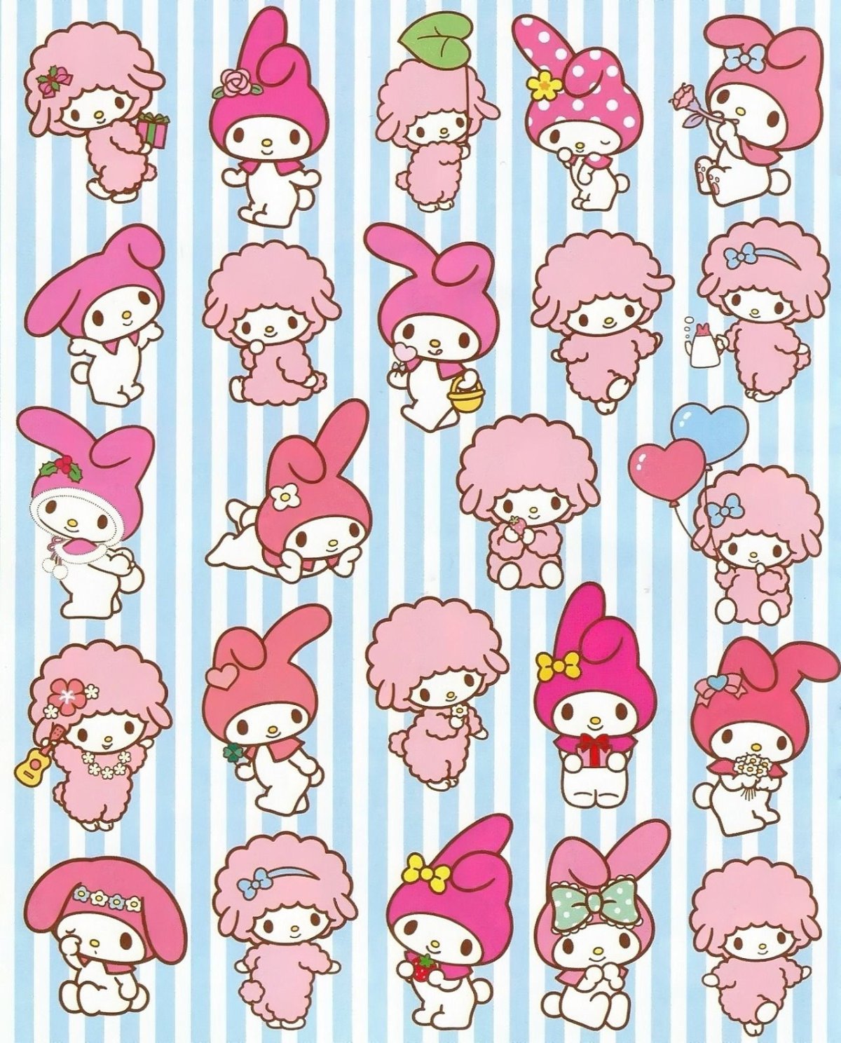 Наклейки Хеллоу Китти Мелоди