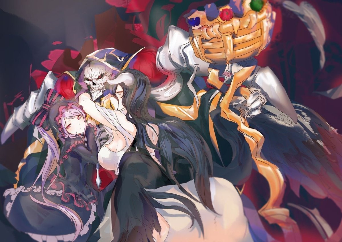 Overlord арт альбедо и Аинз