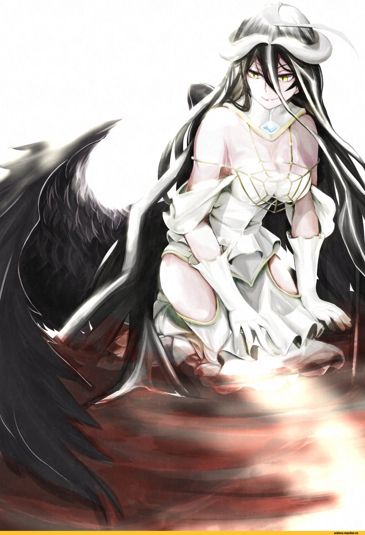 Аниме владыка альбедо поцелуй