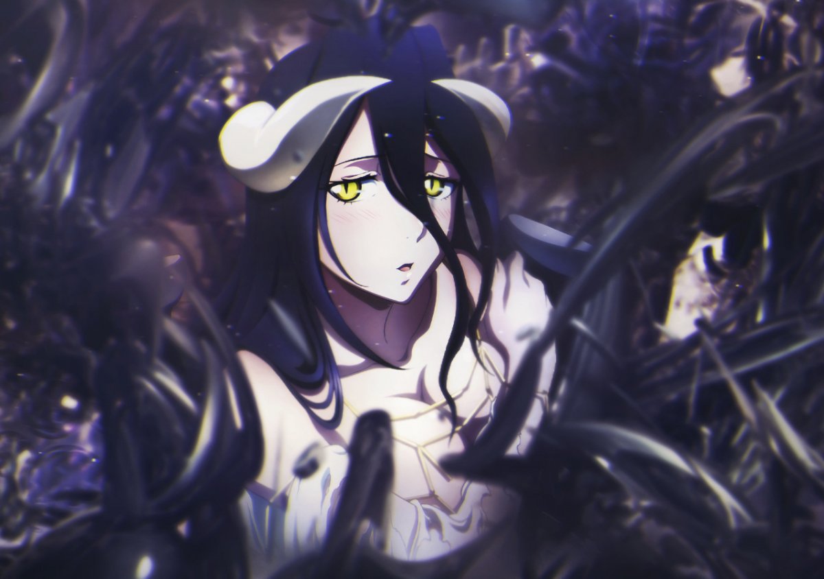 Альбедо Оверлорд арт 4к